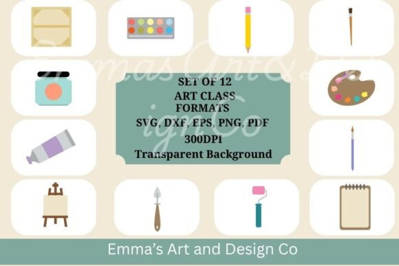 Art Class Vectors: Teacher Crafts & Graphics