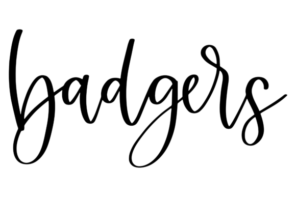 Badgers School Spirit Graphics for Crafts