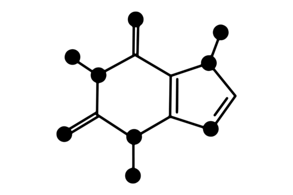 Caffeine Molecule, Science Teacher Graphics & Crafts