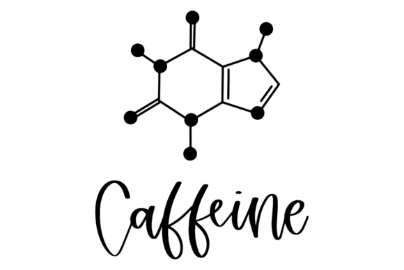 Caffeine Molecule Svg: Graphics for Crafts