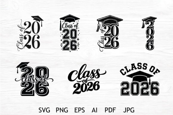 Class of 2026 SVG Bundle: Graphics for Crafts