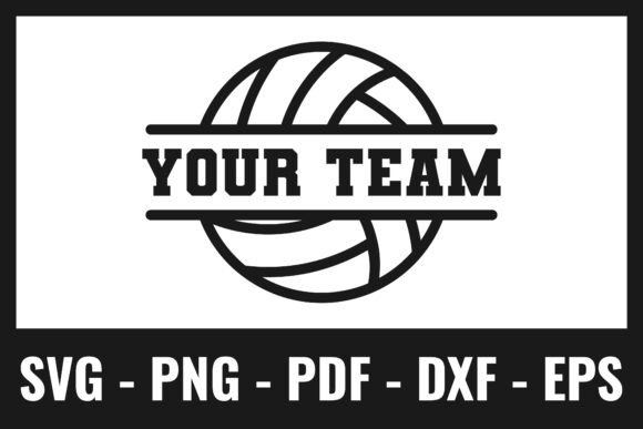 Custom Volleyball SVG for Crafts & Graphics