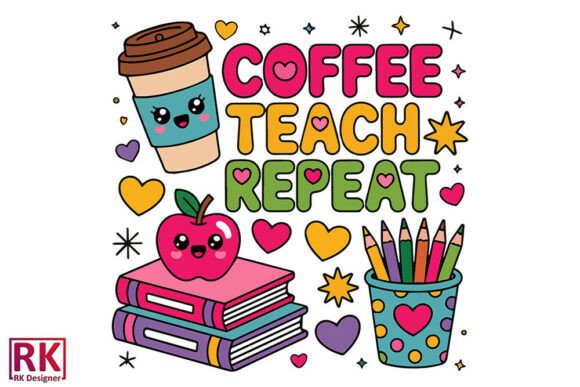 Cute Boho Teacher Graphics for Crafts