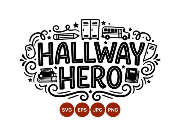 Hallway Hero Vector: Graphics for Crafts