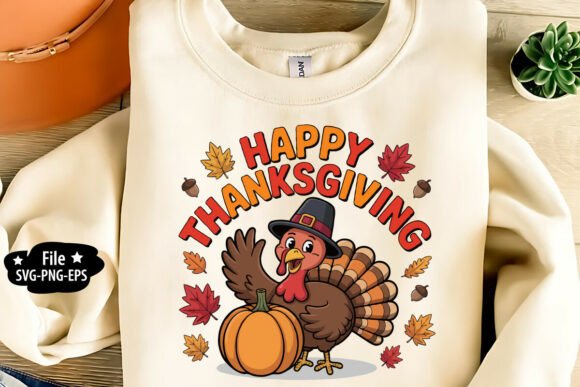 Happy Thanksgiving SVG PNG: Graphics for Crafts