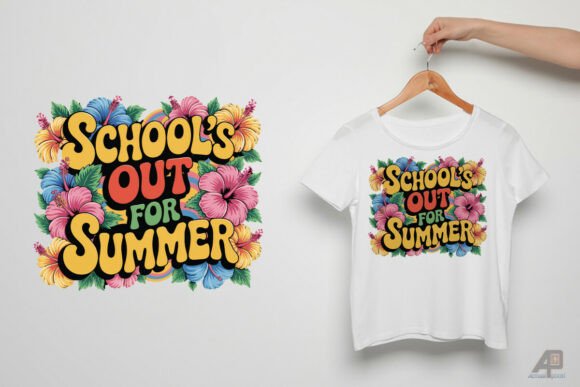 School's Out Summer PNG for Crafts & Graphics