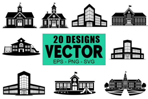 School Silhouette Vector Bundle: A Designer’s Review