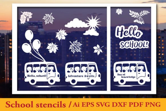 School Stencils: Crafts & Graphics