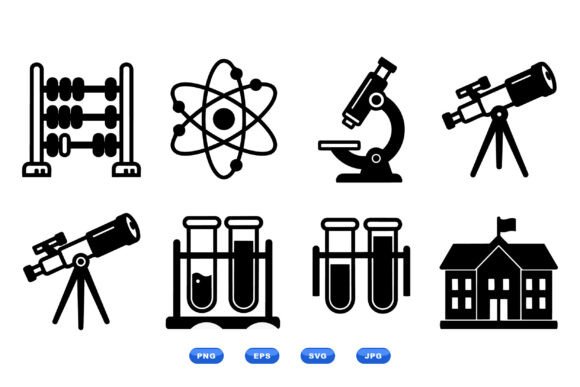 Science Icons SVG Collection: Graphics for Crafts