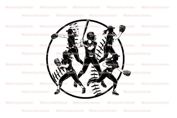 Softball Team SVG: Bold Graphics for Crafts