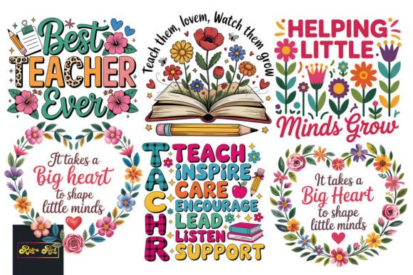 Teacher PNG Bundle: Graphics for Crafts